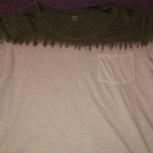 A green and white shirt